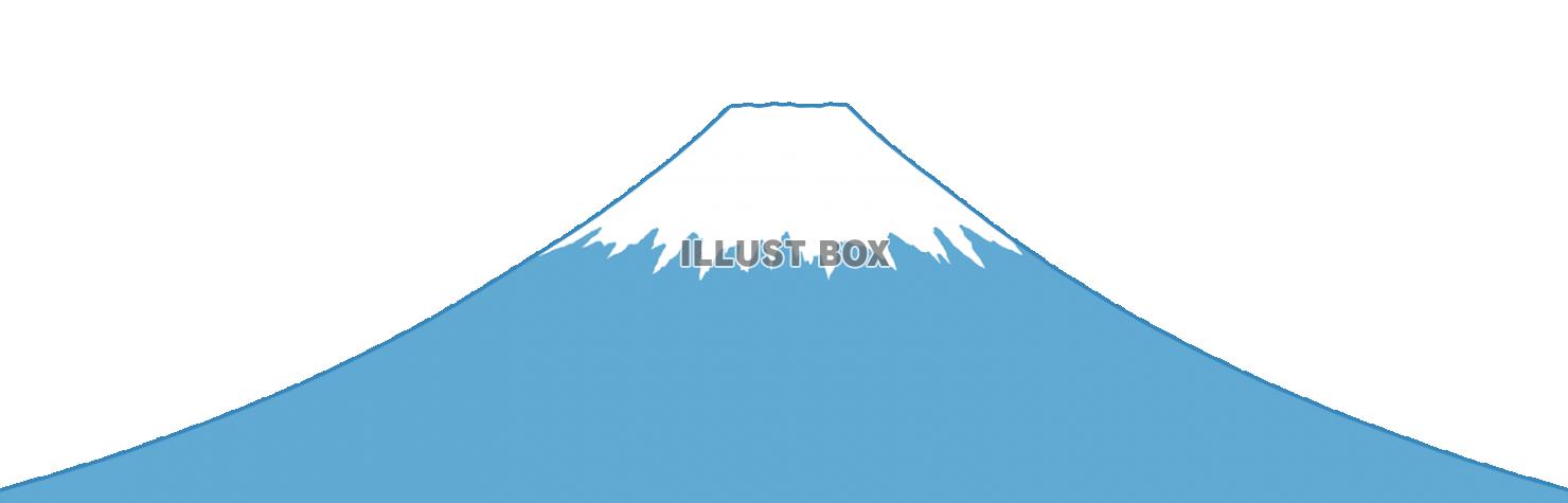 富士山イラスト背景素材シンプル壁紙画像。透過png