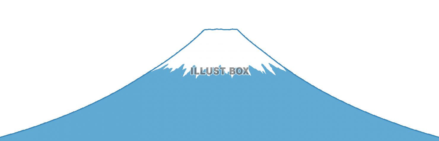 富士山イラスト背景素材シンプル壁紙画像。透過png