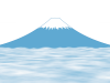 富士山イラスト背景素材シンプル壁紙画像。透過png