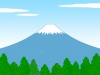 富士山イラスト背景素材シンプル壁紙画像