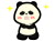 腕組してるかわいいパンダのアイコン