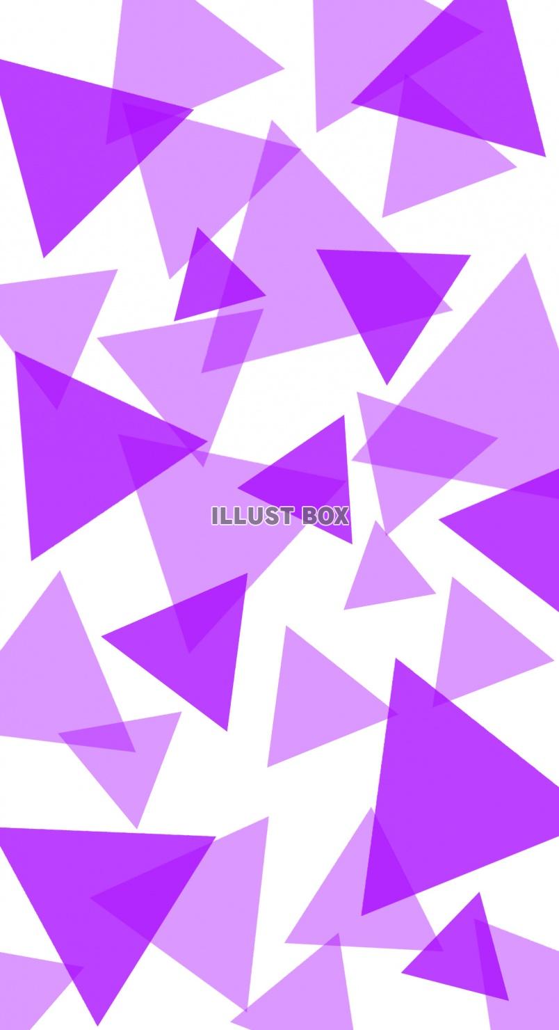 無料イラスト 紫の三角パターンスマホ壁紙