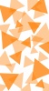 オレンジの三角パターン(スマホ壁紙)
