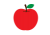 りんご単品イラスト