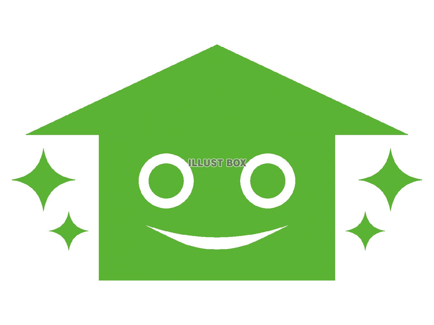シンプルな新築（透過PNG）のアイコン