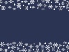 雪の結晶フレーム背景　青