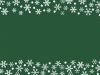 雪の結晶フレーム背景　緑