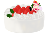 クリスマスケーキのイラスト