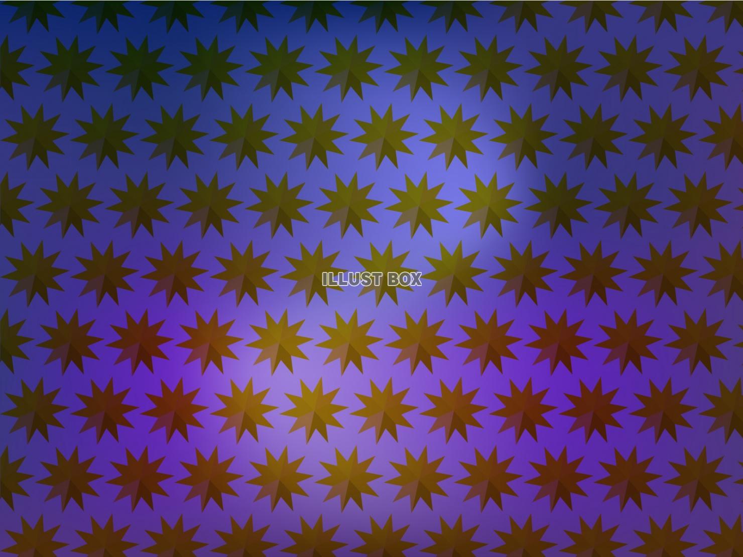 星型多角形パターン背景、紫グラデーション