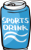 缶入りのスポーツドリンクのイラスト
