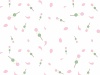 三色団子と桜の花びらのパターン背景