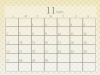 ２０２２年　シンプルな和柄のカレンダー