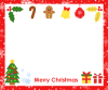 クリスマスツリーのフレーム　透過png