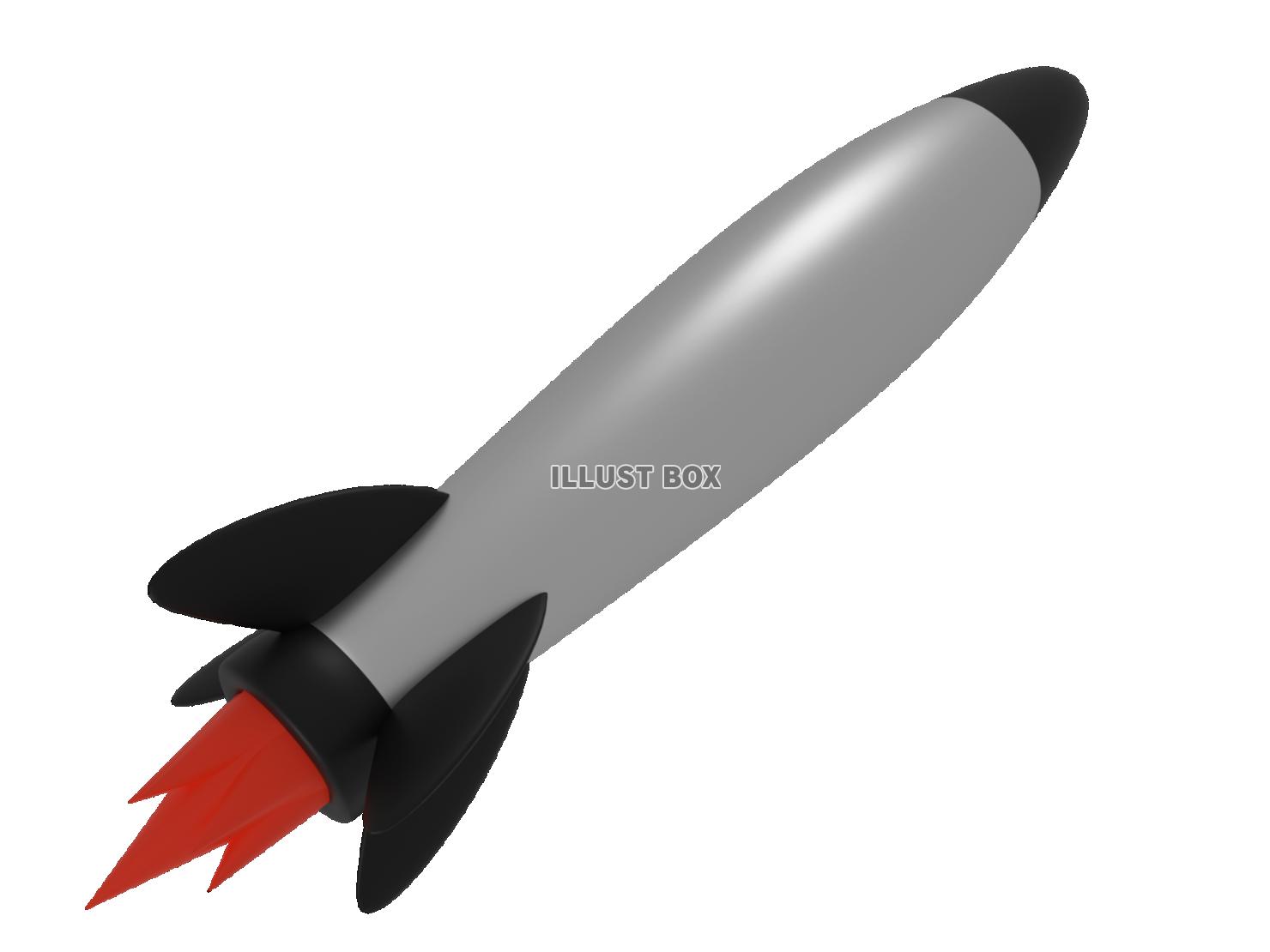 弾道ミサイル・武器（3DCG・透過PNG）のアイコン