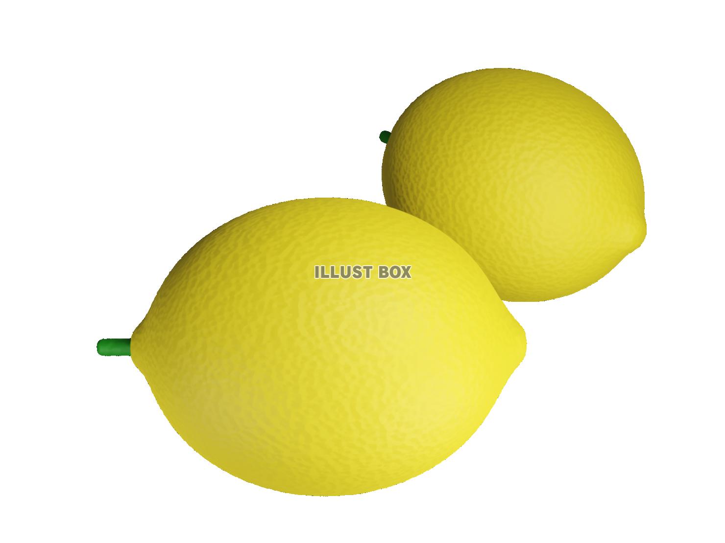 檸檬・果物（3DCG・透過PNG）のアイコン