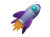 ロケット・宇宙船（3DCG・透過PNG）のアイコン