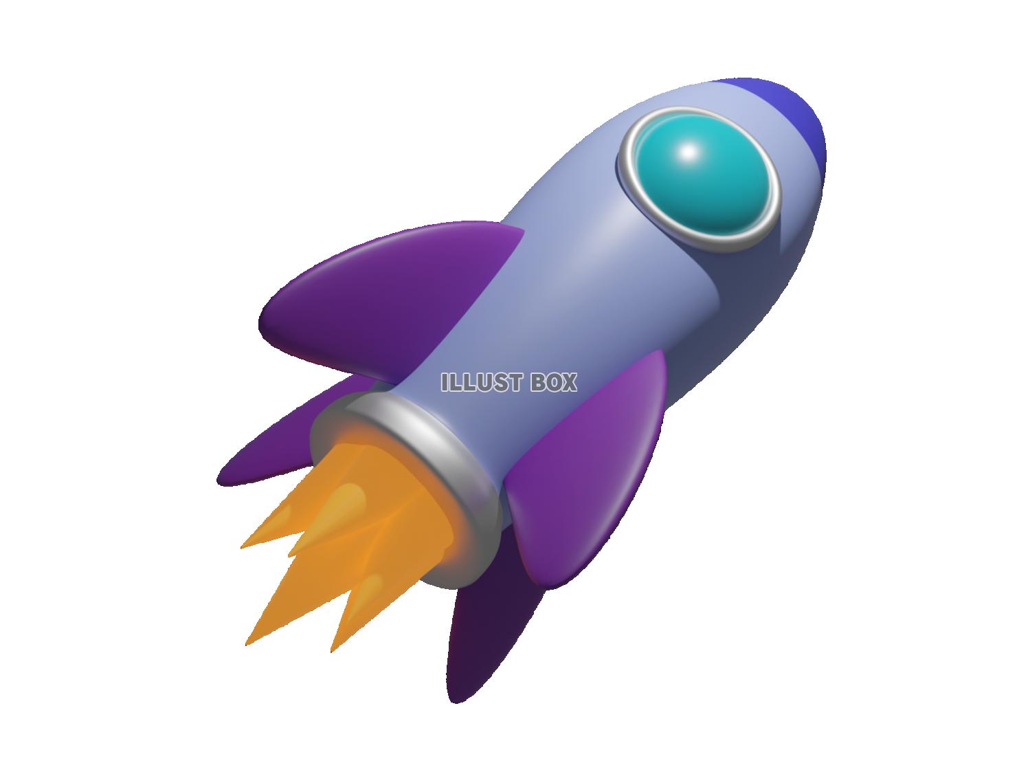 ロケット・宇宙船（3DCG・透過PNG）のアイコン