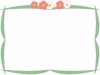 梅の花模様フレームシンプル和風柄飾り枠背景イラスト