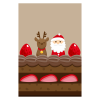 クリスマスケーキのポストカード2