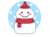 かわいい雪だるま