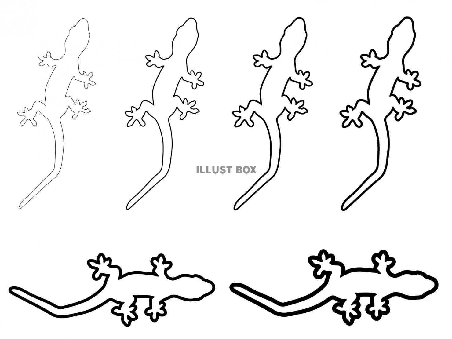 トカゲ イラスト無料