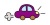 紫の車