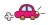 ピンクの車