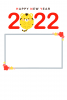 2022・トラ（2022年寅年年賀状テンプレート）