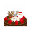 クリスマスケーキのカード4