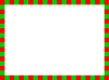 ２色の四角形が並んだシンプルなフレーム（赤色、緑色）