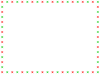 クリスマスカラーのシンプルフレーム（×）