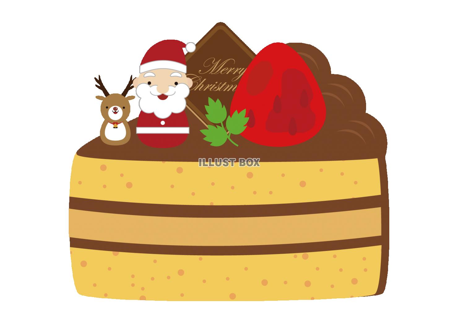 クリスマスケーキ イラスト無料