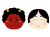 節分のかわいいお面（豆まき）