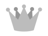 銀の王冠（透過PNG）のアイコン素材