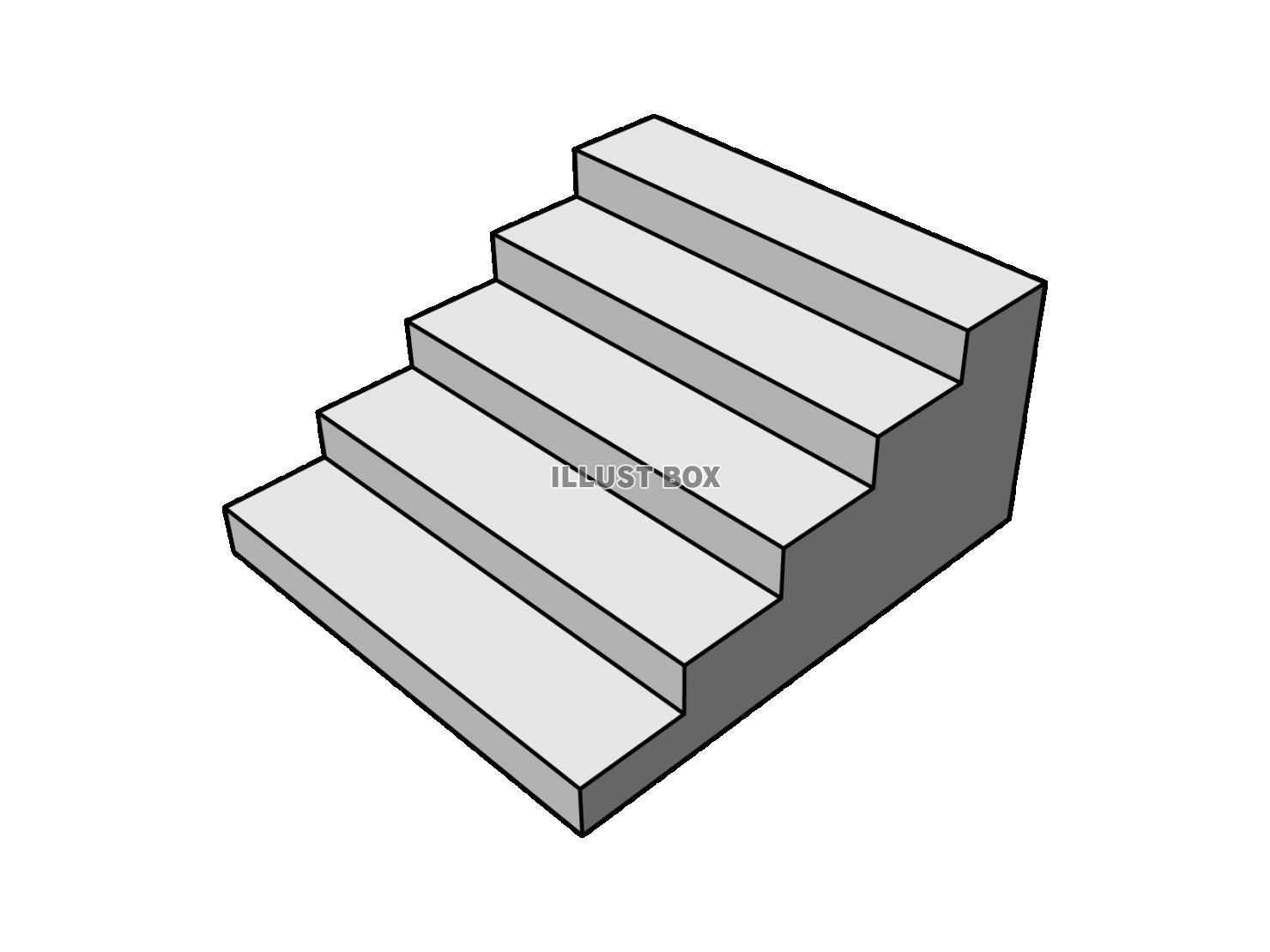 無料イラスト 階段 斜め 透過png のアイコン素材