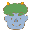 青鬼　笑顔