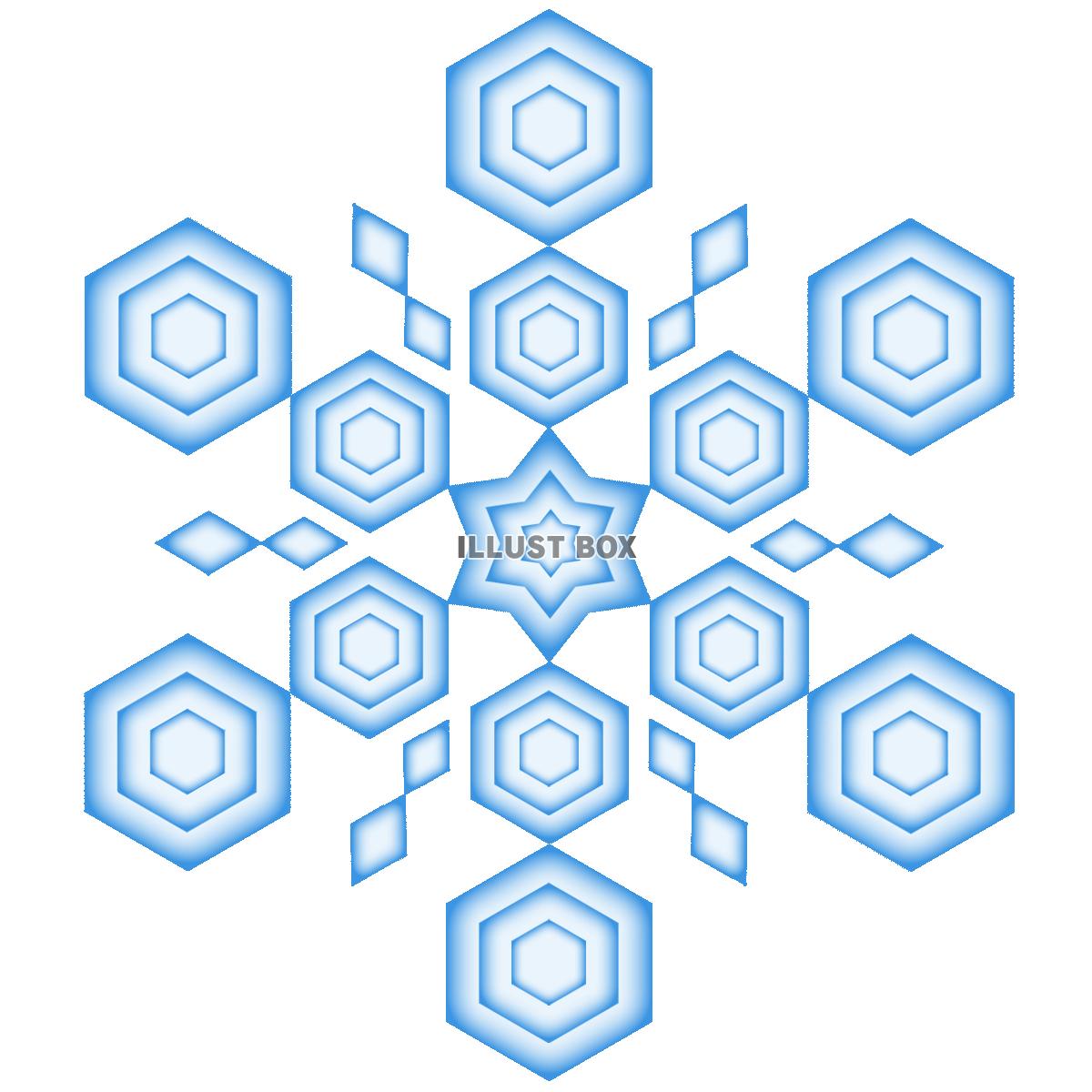 無料イラスト 雪の結晶アイコンシンプル背景素材イラスト透過png