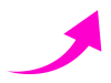 ピンクの上昇の矢印２