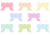 透過PNG・表示素材・ハートりぼん点線