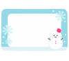 メッセージカード(雪だるま・雪の結晶)