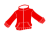 赤色のジャージのシルエットアイコン