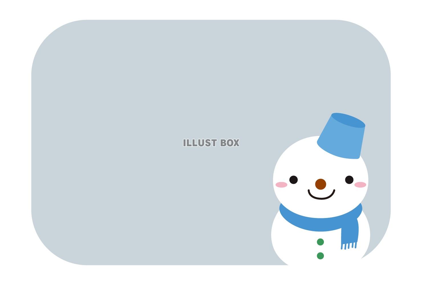 雪だるまのフレームポスカ10