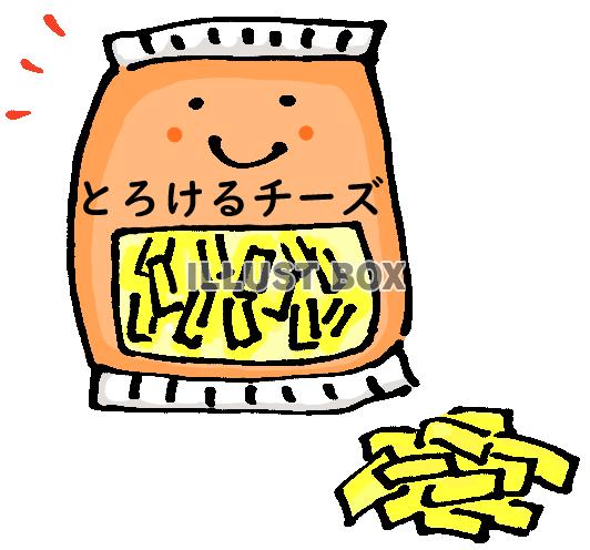 無料イラスト かわいいとろけるチーズ