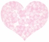 【JPG画像】ピンクのハートフレーム水彩画風可愛いピンク色グラデーションカラー飾り枠アイコン無料イラストフリー素材背景