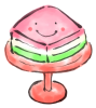 筆絵のひし餅