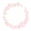 桜の優雅で美しい円形フレーム
