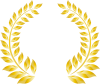 透過png画像金色ゴールド豪華キラキラ月桂樹葉エンブレムランキング表彰アワードアイコンチラシ広告用無料イラストフリー素材