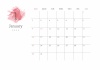 2022年1月━予定が書き込めるおしゃれなカレンダー