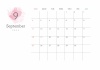 2022年9月━予定が書き込めるおしゃれなカレンダー