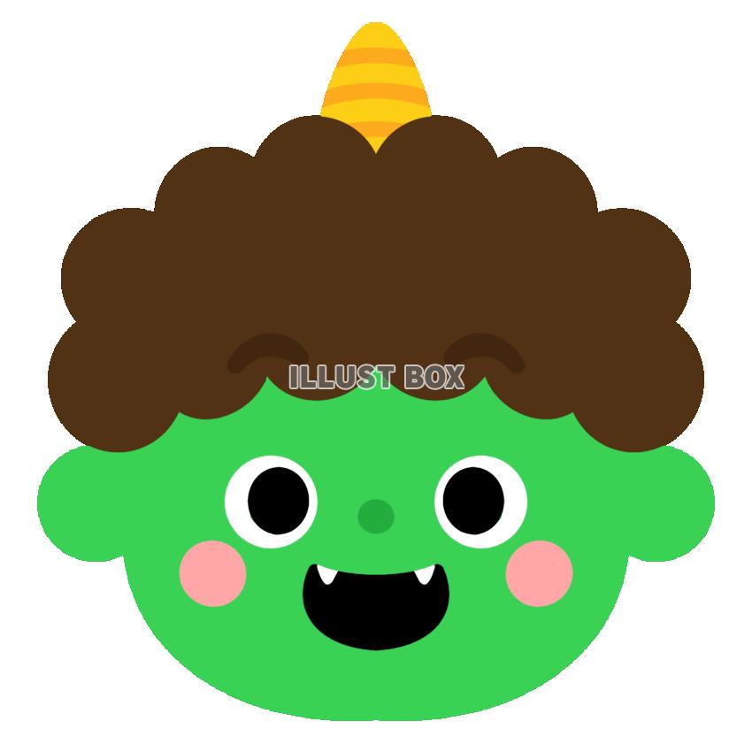 鬼・緑・顔